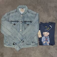 Polo Bear Trucker Jacket and Tee Bundle M picture