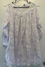 Vintage Eileen West Cottagecore Victorian Nightgown L Lace Trim picture