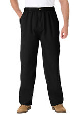 KingSize Men's Big & Tall Knockarounds Full-Elastic Waist Pants In Twill Or picture