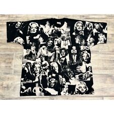 Vintage Marilyn Monroe All Over Print AOP Single Stitch 1993 Shirt XL Black picture