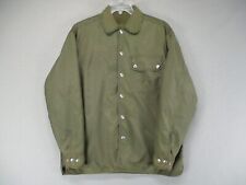 Vintage Calvin Klein Jacket Adult Large Green Snap Up Flack Field Military Mens picture