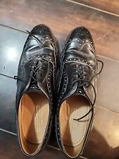 Johnston Murphy Optima Mens Black Leather Wingtip Cap Toe Oxford Shoes Size 8.5D picture
