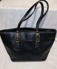 Coach Legacy Market Mini G3W-9847 Black Leather Tote Handbag Purse picture