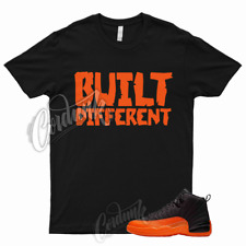 BUILT T Shirt to Match 12 WMNS Brilliant Orange Black White Electro Shattered 1 picture