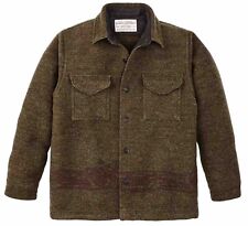 Filson CCC Jacquard Wool Jac Shirt 20263409 MADE IN USA Olive Brown Wool Dark CC picture