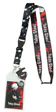 Tokyo Ghoul Ken Kaneki Lanyard ID Holder With Mask Rubber Charm And Sticker picture