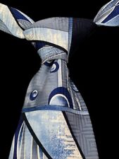 Pierre Balmain Tie Men's Black Blue Gray Silk Necktie  picture