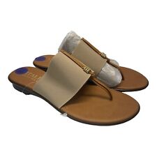 Italian Shoemakers Sandles Women’s 8.5 Brown Thong Sandals picture