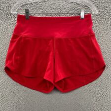 Lululemon Shorts Womens 6 Red Running Speed Up High Rise Lined Short Hot Pants picture