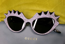 GUCCI SUNGLASSES GG0781S HOLLYWOOD FOREVER CRYSTAL CAT EYE ACETATE $1,200 picture