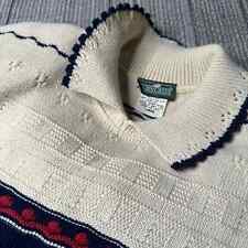 Vintage Cabin Creek Women's Large 100% Cottonlike Acrylic Striped Sweater picture