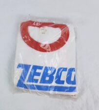 Vintage Zebco The Folks You Fish With Fishing T-Shirt S 34-36 White Red Blue picture