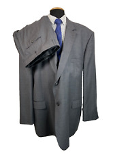 Joseph Abboud Mens Custom Made Gray Wool Big & Tall Suit 52L Jacket 44x31 Pant picture