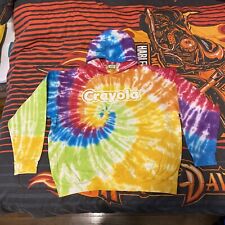 Vintage CRAYOLA Experience Hoodie 90s-2000’s Tie Dye ULTRA RARE Size Large picture