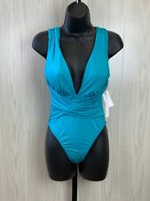 Trina Turk Getaway Solids Wrap Front One-Piece Swimsuit, Women's Size 6, NEW picture