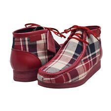 NEW British Walker Mens Shoes Wallabee Style New Castle Leather Burgundy Print picture
