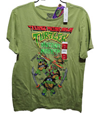 Teenage Mutant Ninja Turtles~ NEW♈Licensed size M Men's Mayhem Tee ~Pea green picture