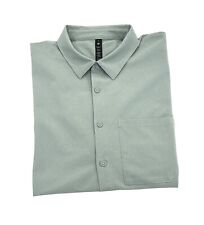 Lululemon Wovenair Popover Short Sleeve Shirt Mens Size L Green Chest Pocket picture