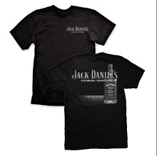 Jack Daniels Large Bottom Logo Tee Unisex T-Shirt Black - Size S-5XL picture
