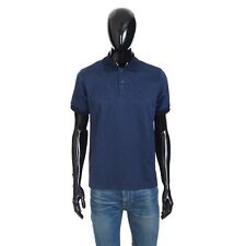 BERLUTI 660$ Polo-Shirt - Warm Blue All Over Scritto Jacquard Cotton picture