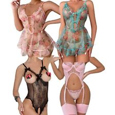 Women's Sexy Lingerie Sleepwear Babydoll Underwear Lace Dress G-String Nightwear picture