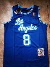 Kobe Bryant Jersey Los Angeles Lakers Throwback Blue Jersey #8 US Seller picture