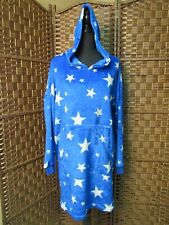 Women's Large Briefly Stated Hooded Sleep Dorm Lounge Shirt Over - Sized L CLCA1 picture