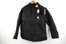 NOS Vtg 90s Carhartt Mens 52 T Spell Out Corduroy Collar Arctic Coat Black USA picture