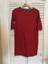 IZOD Women’s Size Small S Dress Shift 3/4 Sleeve Knee Length Striped Oversized picture