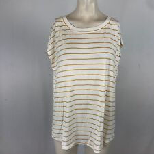 24/7  BY MAURICES - WOMEN'S LARGE WHITE SHORT SLEEVE ROUND NECK TEE SHIRT picture