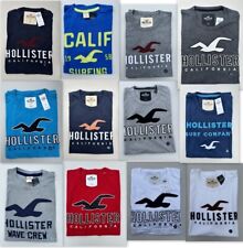 NWT HOLLISTER Embroidered Classic Logo Graphic Men T Shirt Tee By Abercrombi​e picture
