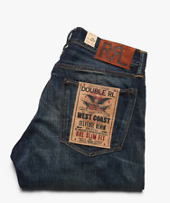 Double Ralph Lauren RRL Slim Fit Ridgecrest Wash Selvedge Denim Jeans Jean NWT picture