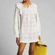 LoveShackFancy NEW NWT Baxter Embroidered Dress White Women's Size Large picture