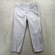 Prada Pants Adult 32 x 27 Gray Dessigner Chino Preppy Flatfront Casual Men's picture