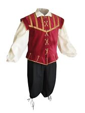 Men's Renaissance Doublet // Medieval Pirate LARP Reenactment Costume - 3 Piece picture