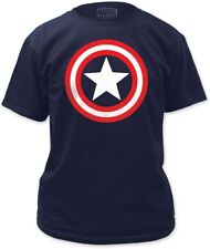 Men's Blue Captain America Logo Shield Tee T-Shirt picture