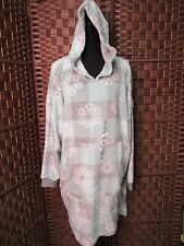 Women's Large Briefly Stated Hooded Sleep Dorm Lounge Shirt Over - Sized L CLCB1 picture