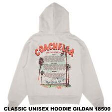 BEST PRICE-Coachella Postcard 2024 Lineup Hoodie, Gift For Fans US Size  S-5XL picture