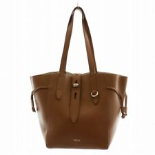 Furla Net Tote Bag Handbag Shoulder Leather Brown /An2 Ladies picture