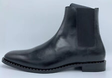 $1,200 Saint Laurent Black Leather Chelsea Boots size US 12.5, Made in Italy picture