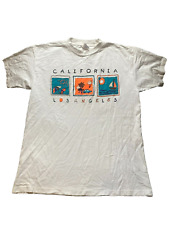 Vintage California Los Angeles Shirt Adult Large Summer Vacation Boat 80s Mens picture