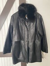Vintage  J.Percy for Marvin Richards Handcrafted NWT Leather Jacket Medium picture