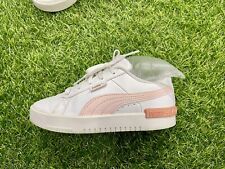 PUMA Jada Leather Sneakers white Pink 381991-22 US Size 2C RARE picture