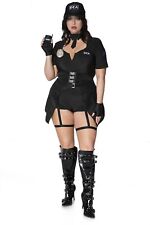 Music Legs Plus Size 6pc DEA Agent Halloween Costume picture
