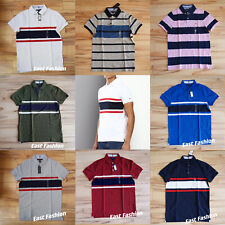 Tommy Hilfiger Mens Polo Shirt stripe Custom Fit polo picture