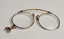 RARE Antique gold plated Varcity pince-nez by American Optical w case picture