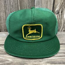 Vintage John Deere Louisville MFG Snapback Mesh Trucker Hat Green Made In USA picture