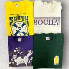 Lot Of 4 90's Large Vintage Mixed Theme Men's T Shirts Cat Musical Bocha picture