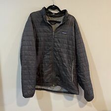PATAGONIA NANO PUFF Men’s Full Zip Puffer Jacket XXL Forge Gray picture