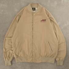Vintage 90s Becton Dickinson Bomber Jacket XL Made In Usa Men's Beige picture